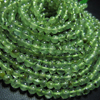 5 x 14 inches Really Gorgeous Nice Quality - Green Prehnite - Smooth Round Ball Beads size 4 - 5 mm approx